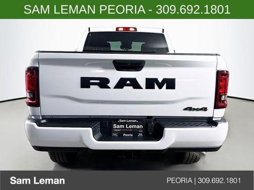 Bright White Clearcoat 2026 RAM 2500 Black Express Crew Cab 4x4 6'4' Box