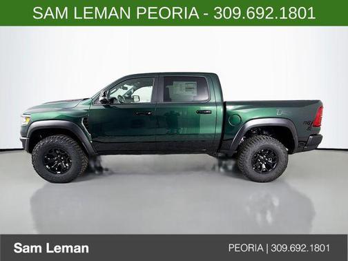 Serrano Green Metallic 2026 RAM 1500 RHO Crew Cab 4x4 5'7' Box