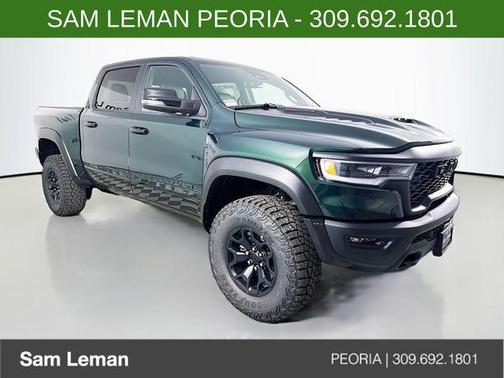 Serrano Green Metallic 2026 RAM 1500 RHO Crew Cab 4x4 5'7' Box