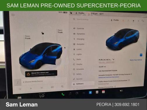 Deep Blue Metallic 2023 Tesla Model Y Performance Dual Motor All-Wheel Drive