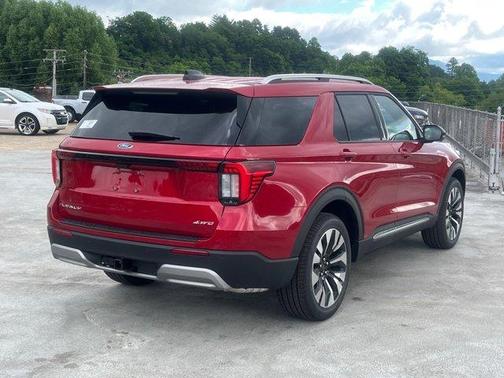 Red Metallic 2026 Ford Explorer Platinum