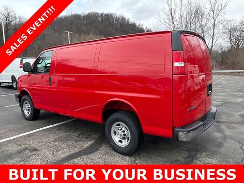 Red 2026 Chevrolet Express 3500 Work Van