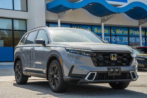 Gray 2026 Honda CR-V Hybrid Sport Touring AWD