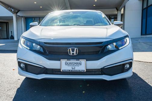 Platinum White Pearl 2020 Honda Civic EX