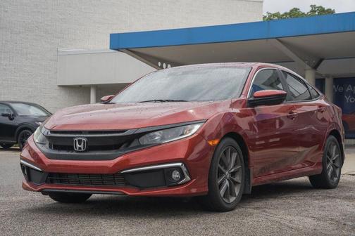 Red 2020 Honda Civic EX