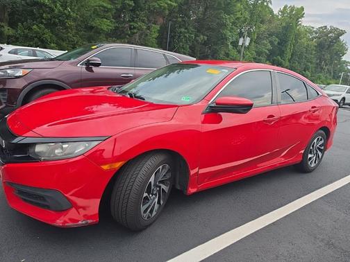 Red 2017 Honda Civic LX