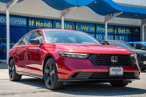Radiant Red Metallic 2026 Honda Accord Hybrid Sport-L