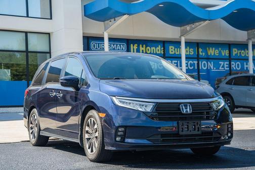 Blue 2022 Honda Odyssey EX-L