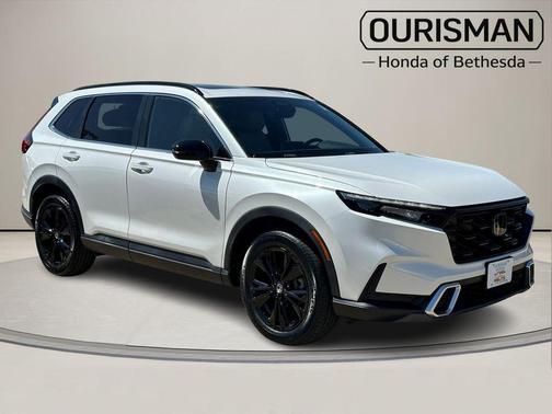 Platinum White Pearl 2023 Honda CR-V Hybrid Sport Touring AWD