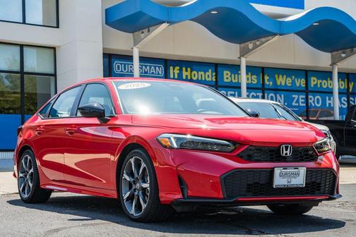 Rallye Red 2025 Honda Civic Hybrid Sport Touring