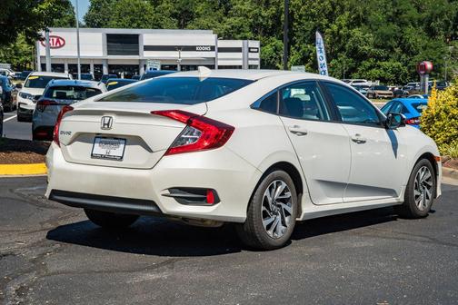 White 2017 Honda Civic EX