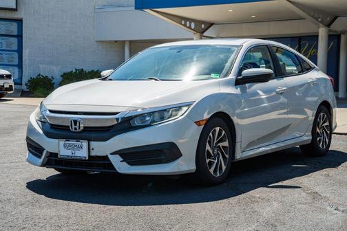 White 2017 Honda Civic EX