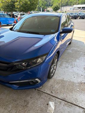 Blue 2021 Honda Civic EX-L