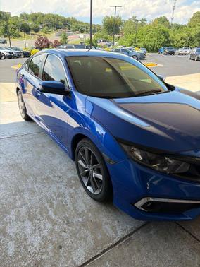 Blue 2021 Honda Civic EX-L