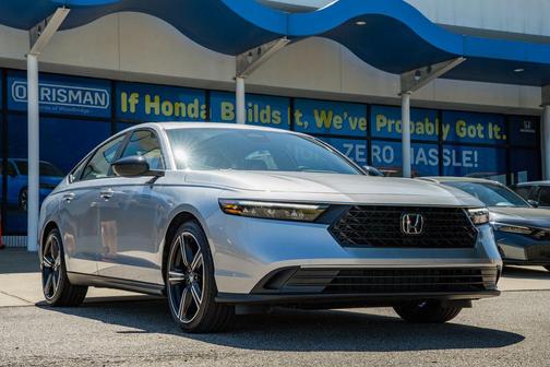 Solar Silver Metallic 2026 Honda Accord Hybrid Sport
