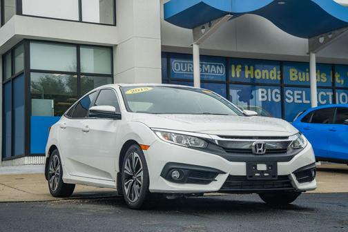 White 2018 Honda Civic EX-L