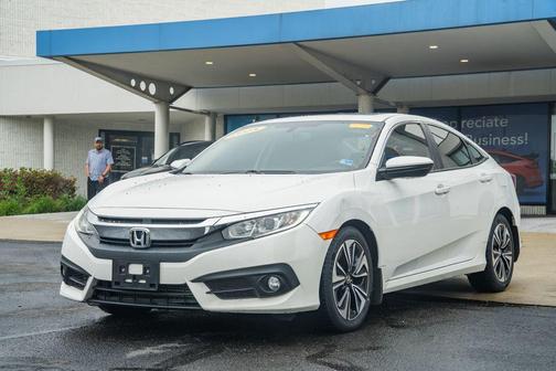 White 2018 Honda Civic EX-L