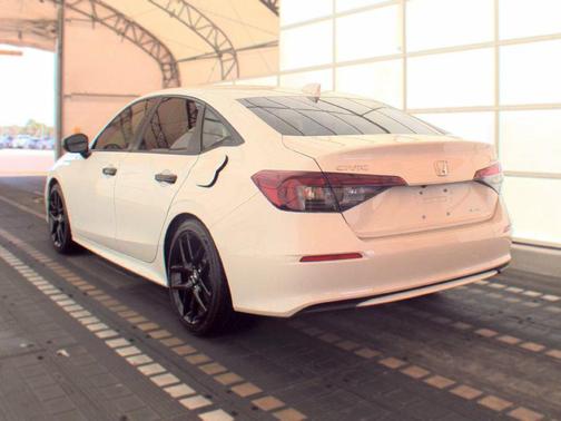 Platinum White Pearl 2025 Honda Civic Hybrid Sport