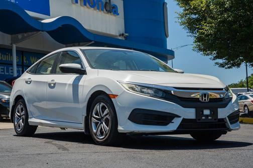 Taffeta White 2018 Honda Civic LX