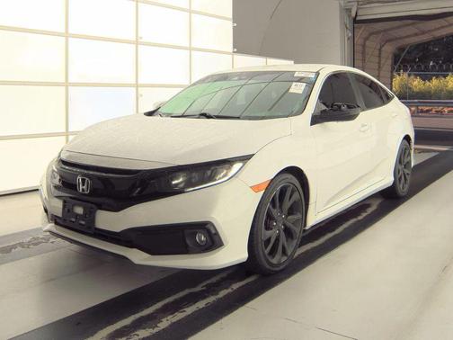 White 2019 Honda Civic Sport