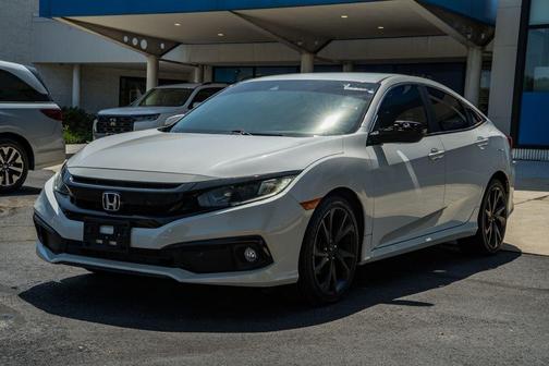 White 2019 Honda Civic Sport