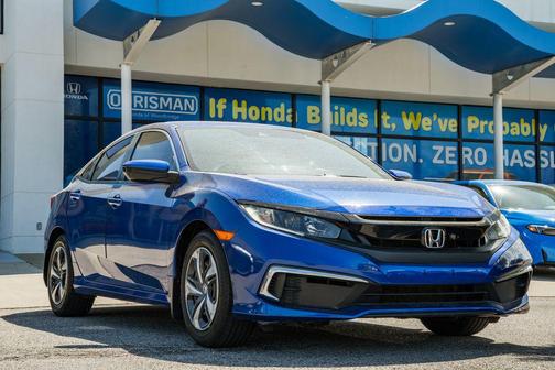 Blue 2020 Honda Civic LX