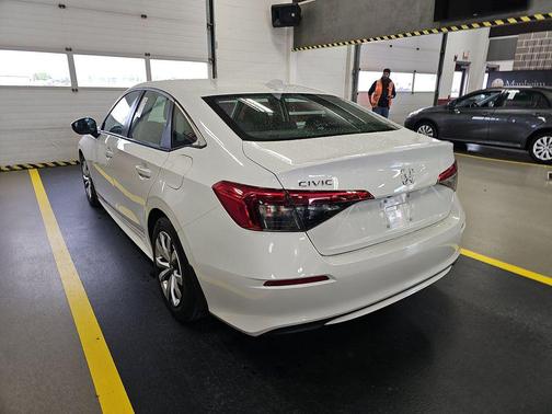 Platinum White Pearl 2024 Honda Civic LX