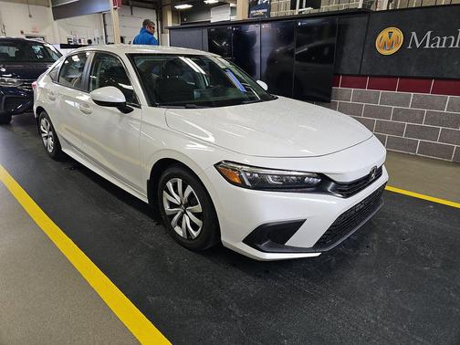 Platinum White Pearl 2024 Honda Civic LX
