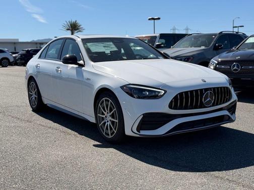 White 2026 Mercedes-Benz AMG C 43 4MATIC