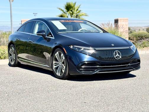 Blue 2022 Mercedes-Benz EQS 450+ 4MATIC