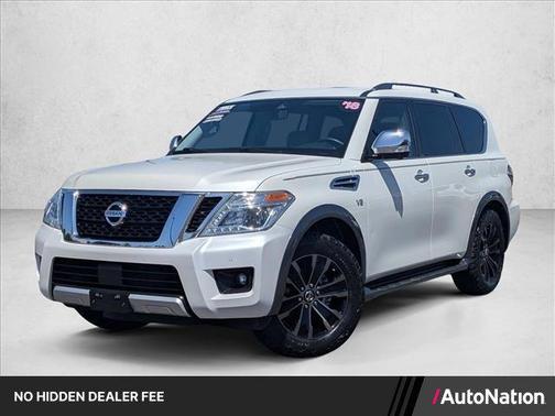 Pearl White 2018 Nissan Armada Platinum