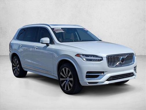 Crystal White Metallic 2021 Volvo XC90 Recharge Plug-In Hybrid T8 Inscription 6 Passenger