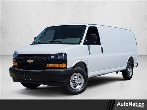 Summit White 2026 Chevrolet Express 3500 3500 Extended Wheelbase, WT, RWD