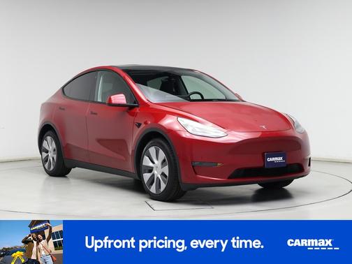 Red 2022 Tesla Model Y Long Range