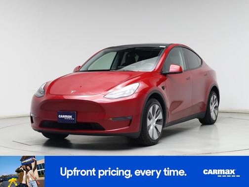 Red 2022 Tesla Model Y Long Range