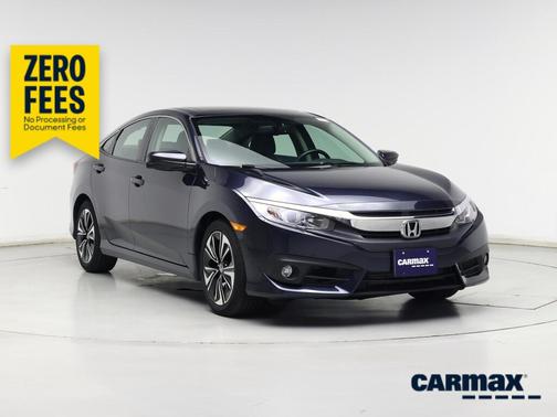 Blue 2017 Honda Civic EX-L
