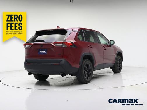Red 2022 Toyota RAV4 LE
