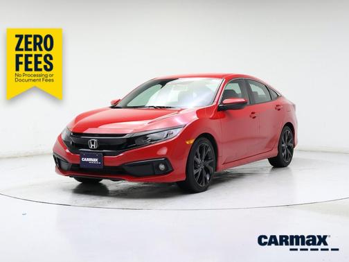 Red 2019 Honda Civic Sport