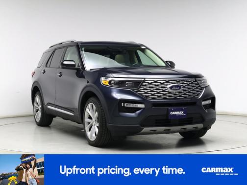 Blue 2022 Ford Explorer Platinum
