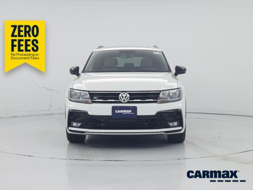 White 2021 Volkswagen Tiguan SE R-Line Black