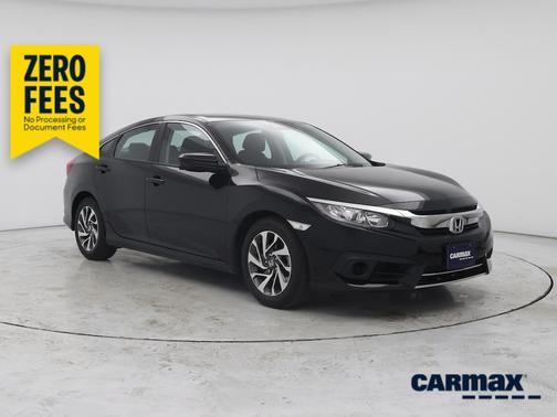 Black 2017 Honda Civic EX