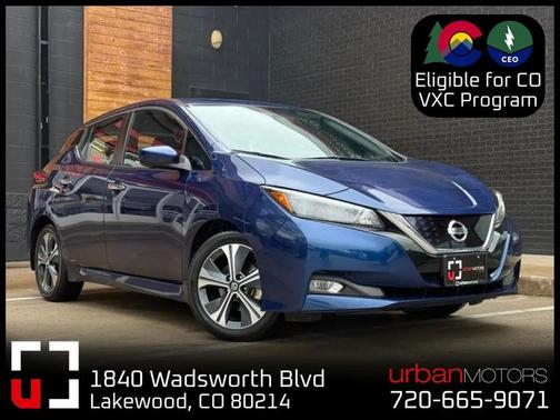 Blue 2020 Nissan Leaf SV 40 kWh