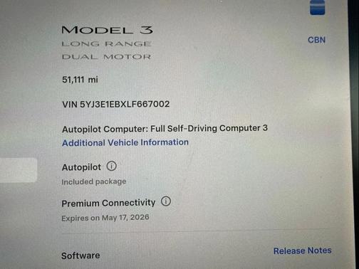 2020 Tesla Model 3 Long Range