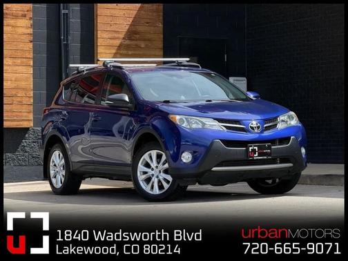 Blue 2014 Toyota RAV4 Limited