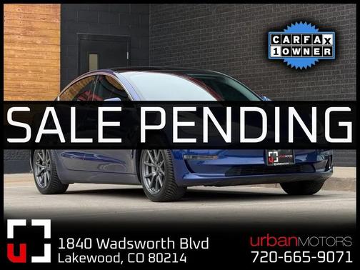 Blue 2019 Tesla Model 3 Standard Range Plus
