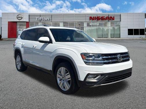 Pure White 2019 Volkswagen Atlas 3.6L SEL Premium