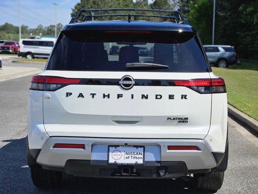 2 Tone White / Black Roof 2023 Nissan Pathfinder Platinum