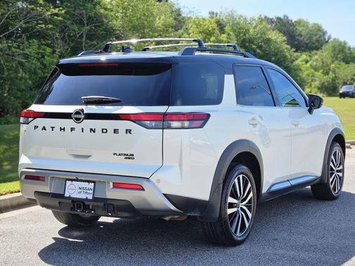 2 Tone White / Black Roof 2023 Nissan Pathfinder Platinum