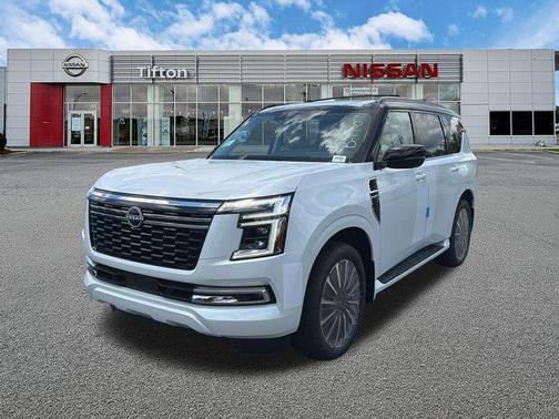 White / Black 2026 Nissan Armada Platinum Reserve
