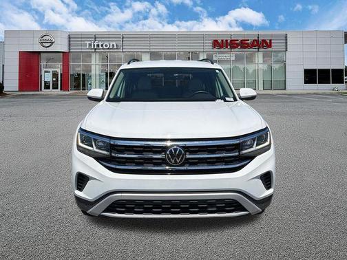 Pure White 2023 Volkswagen Atlas 3.6L SE w/Technology